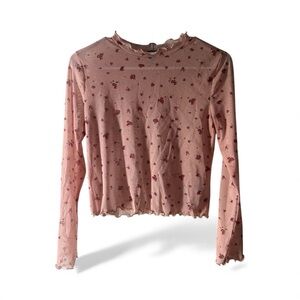 Old Navy Pink Floral Kids Top size 18 (XXL)